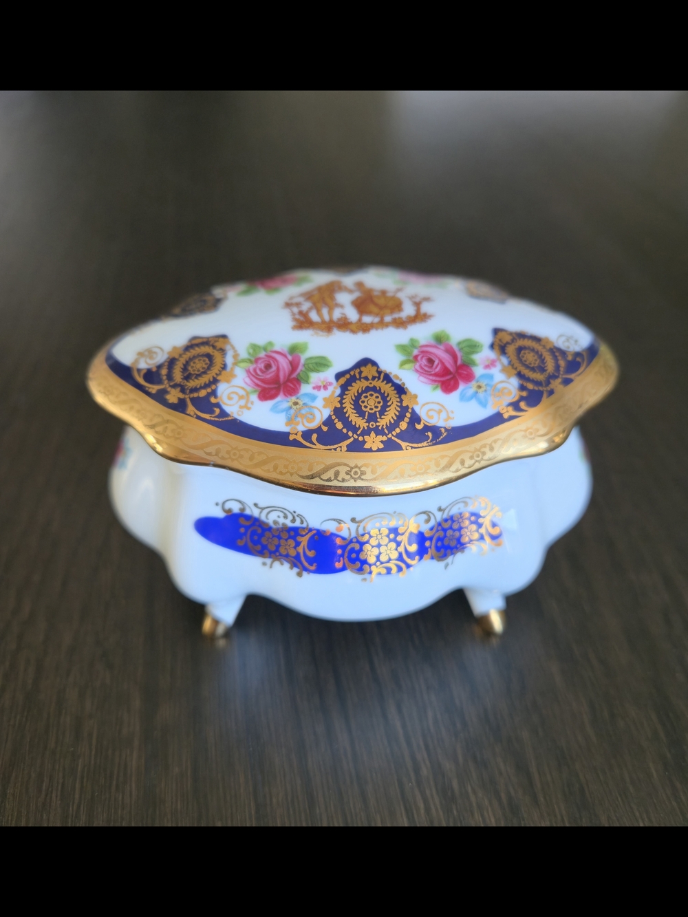 Limoges 22k Gold Porcelain Trinket Box